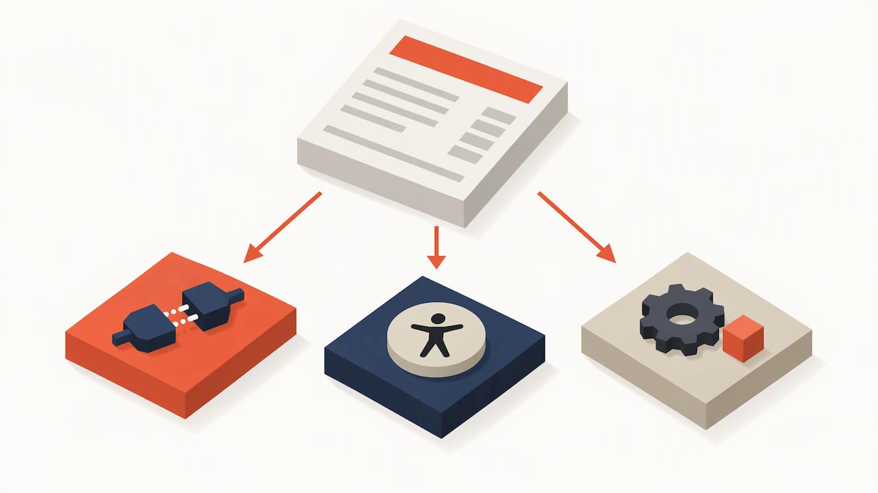 Separated website quote components