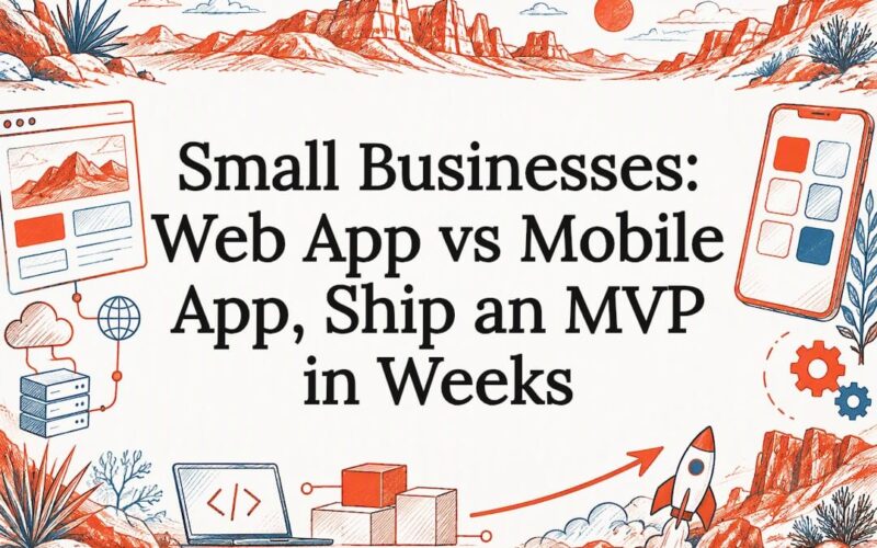 Web and mobile app title card