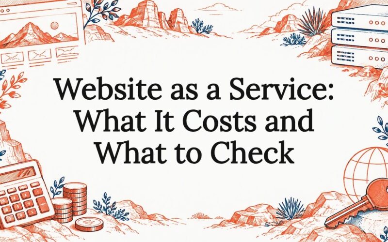 Hand-drawn website cost and ownership title card